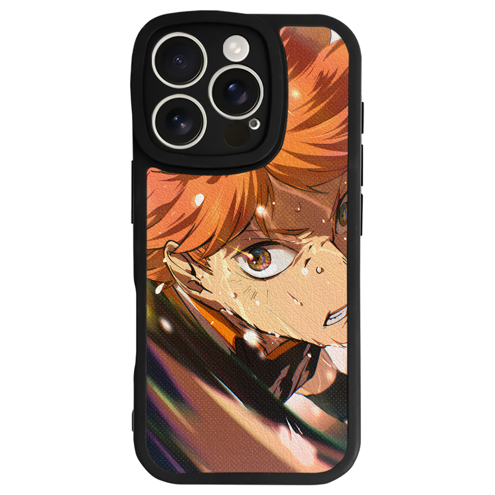 （画像用） ハイキュー!! Haikyu!! 【iPhone 16シリーズ対応】シリコンスマホケース（レザー調） 材質：シリコン